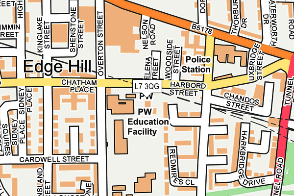 L7 3QG map - OS OpenMap – Local (Ordnance Survey)