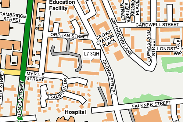 L7 3QH map - OS OpenMap – Local (Ordnance Survey) L7 3QH map - OS OpenMap – Local (Ordnance Survey)