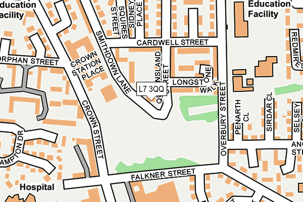 L7 3QQ map - OS OpenMap – Local (Ordnance Survey) L7 3QQ map - OS OpenMap – Local (Ordnance Survey)