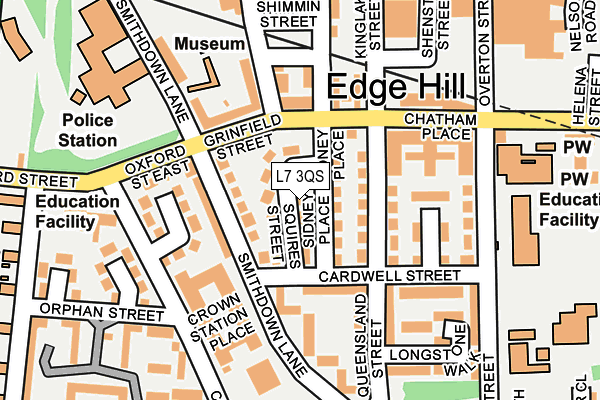 L7 3QS map - OS OpenMap – Local (Ordnance Survey) L7 3QS map - OS OpenMap – Local (Ordnance Survey)