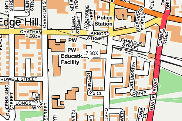 L7 3QX map - OS OpenMap – Local (Ordnance Survey) L7 3QX map - OS OpenMap – Local (Ordnance Survey)