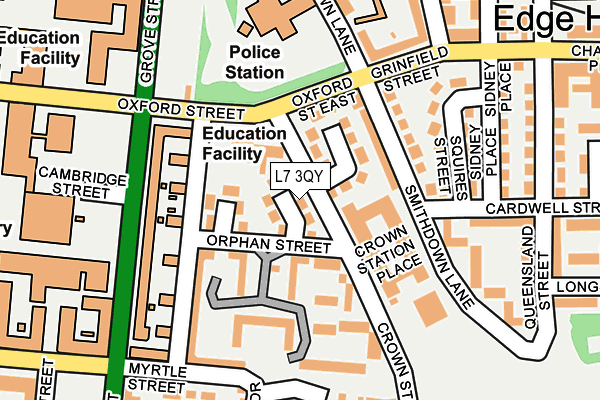 L7 3QY map - OS OpenMap – Local (Ordnance Survey) L7 3QY map - OS OpenMap – Local (Ordnance Survey)