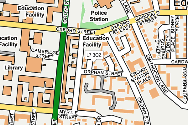 L7 3QZ map - OS OpenMap – Local (Ordnance Survey) L7 3QZ map - OS OpenMap – Local (Ordnance Survey)
