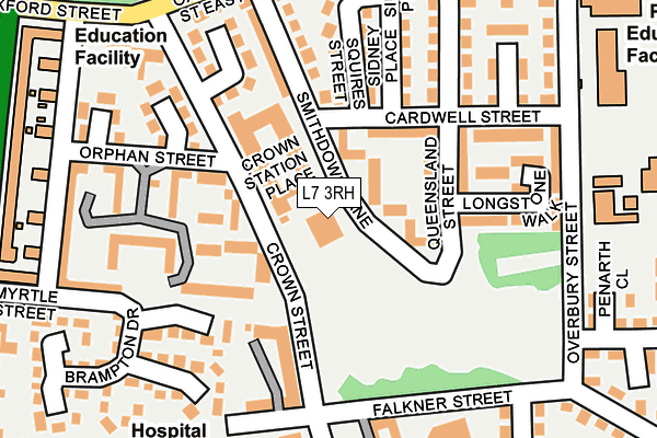 L7 3RH map - OS OpenMap – Local (Ordnance Survey) L7 3RH map - OS OpenMap – Local (Ordnance Survey)