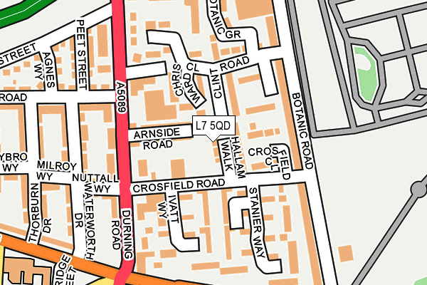 L7 5QD map - OS OpenMap – Local (Ordnance Survey) L7 5QD map - OS OpenMap – Local (Ordnance Survey)