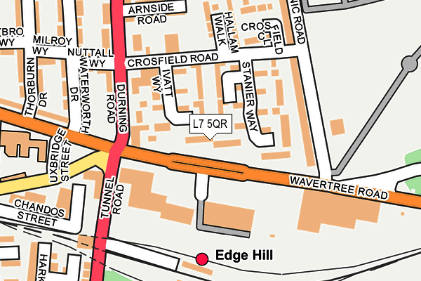 L7 5QR map - OS OpenMap – Local (Ordnance Survey) L7 5QR map - OS OpenMap – Local (Ordnance Survey)