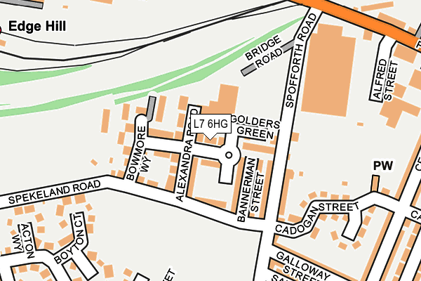 L7 6HG map - OS OpenMap – Local (Ordnance Survey) L7 6HG map - OS OpenMap – Local (Ordnance Survey)