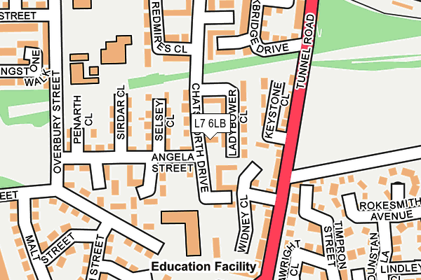L7 6LB map - OS OpenMap – Local (Ordnance Survey) L7 6LB map - OS OpenMap – Local (Ordnance Survey)