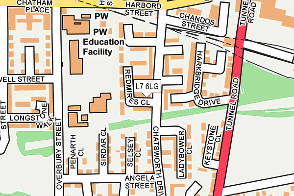 L7 6LG map - OS OpenMap – Local (Ordnance Survey)