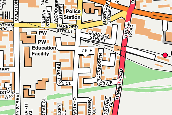L7 6LH map - OS OpenMap – Local (Ordnance Survey) L7 6LH map - OS OpenMap – Local (Ordnance Survey)