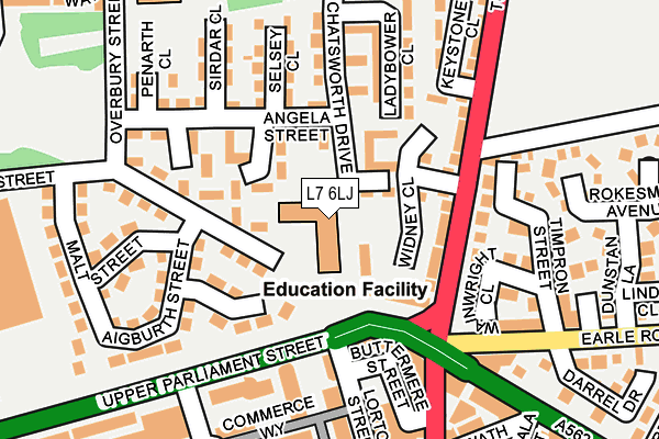 L7 6LJ map - OS OpenMap – Local (Ordnance Survey) L7 6LJ map - OS OpenMap – Local (Ordnance Survey)