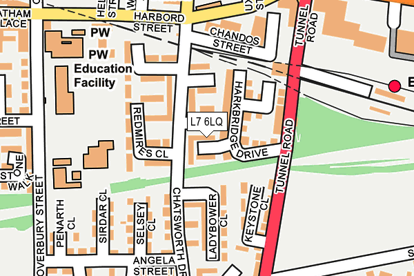 L7 6LQ map - OS OpenMap – Local (Ordnance Survey) L7 6LQ map - OS OpenMap – Local (Ordnance Survey)