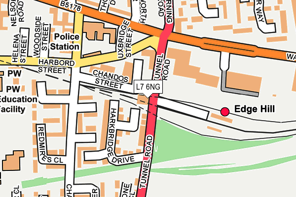L7 6NG map - OS OpenMap – Local (Ordnance Survey) L7 6NG map - OS OpenMap – Local (Ordnance Survey)