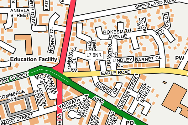 L7 6NR map - OS OpenMap – Local (Ordnance Survey) L7 6NR map - OS OpenMap – Local (Ordnance Survey)
