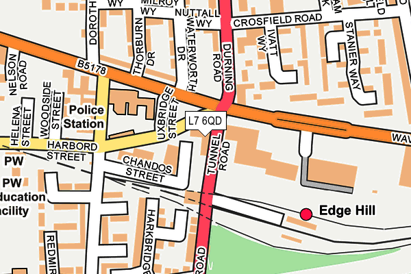 L7 6QD map - OS OpenMap – Local (Ordnance Survey) L7 6QD map - OS OpenMap – Local (Ordnance Survey)