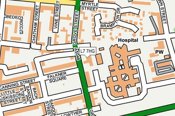L7 7HG map - OS OpenMap – Local (Ordnance Survey) L7 7HG map - OS OpenMap – Local (Ordnance Survey)