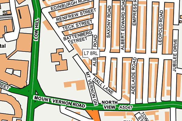 L7 8RL map - OS OpenMap – Local (Ordnance Survey) L7 8RL map - OS OpenMap – Local (Ordnance Survey)