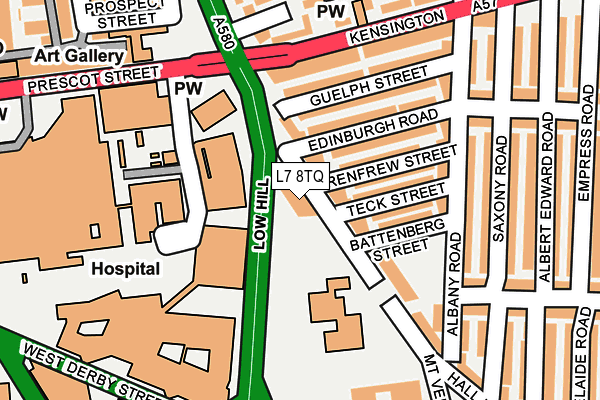 L7 8TQ map - OS OpenMap – Local (Ordnance Survey) L7 8TQ map - OS OpenMap – Local (Ordnance Survey)