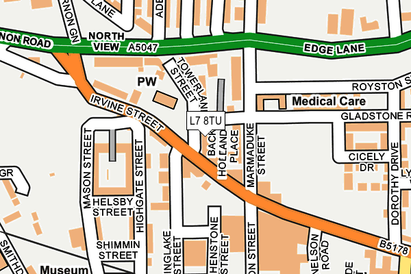 L7 8TU map - OS OpenMap – Local (Ordnance Survey) L7 8TU map - OS OpenMap – Local (Ordnance Survey)