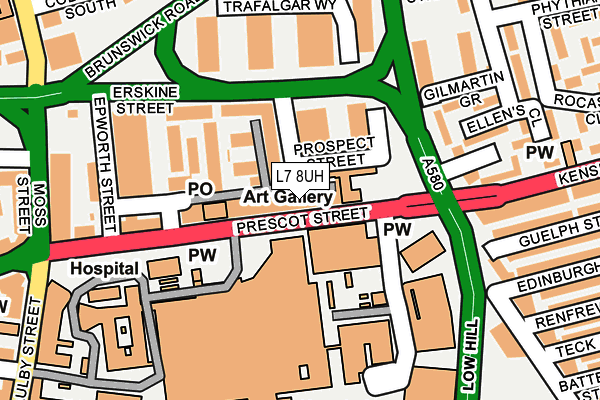 L7 8UH map - OS OpenMap – Local (Ordnance Survey) L7 8UH map - OS OpenMap – Local (Ordnance Survey)