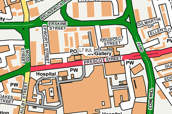 L7 8UL map - OS OpenMap – Local (Ordnance Survey) L7 8UL map - OS OpenMap – Local (Ordnance Survey)