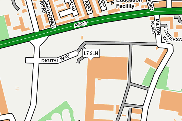 L7 9LN map - OS OpenMap – Local (Ordnance Survey) L7 9LN map - OS OpenMap – Local (Ordnance Survey)