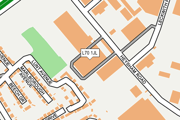 L70 1JL map - OS OpenMap – Local (Ordnance Survey) L70 1JL map - OS OpenMap – Local (Ordnance Survey)