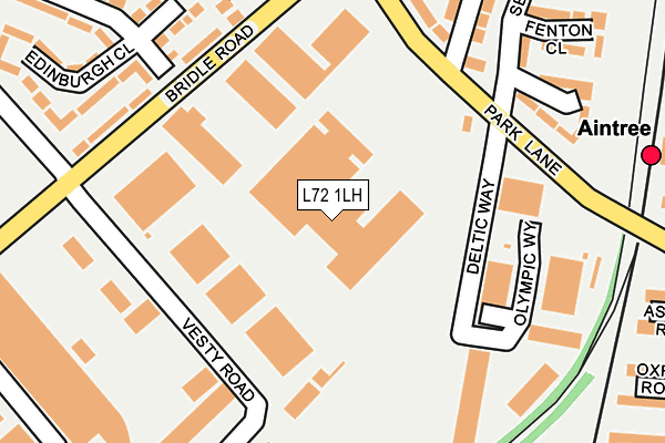 L72 1LH map - OS OpenMap – Local (Ordnance Survey) L72 1LH map - OS OpenMap – Local (Ordnance Survey)