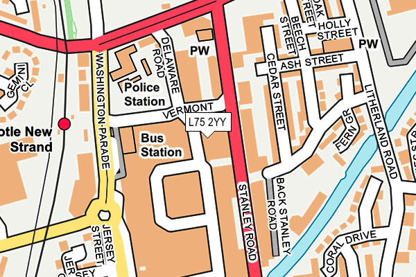 L75 2YY map - OS OpenMap – Local (Ordnance Survey) L75 2YY map - OS OpenMap – Local (Ordnance Survey)