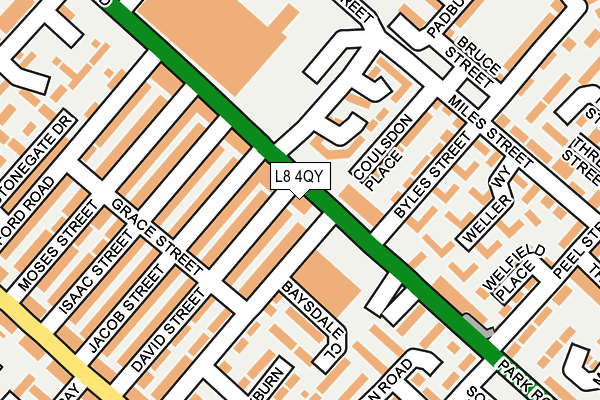 L8 4QY map - OS OpenMap – Local (Ordnance Survey) L8 4QY map - OS OpenMap – Local (Ordnance Survey)