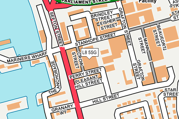 L8 5SG map - OS OpenMap – Local (Ordnance Survey) L8 5SG map - OS OpenMap – Local (Ordnance Survey)