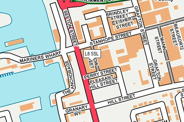 L8 5SL map - OS OpenMap – Local (Ordnance Survey) L8 5SL map - OS OpenMap – Local (Ordnance Survey)