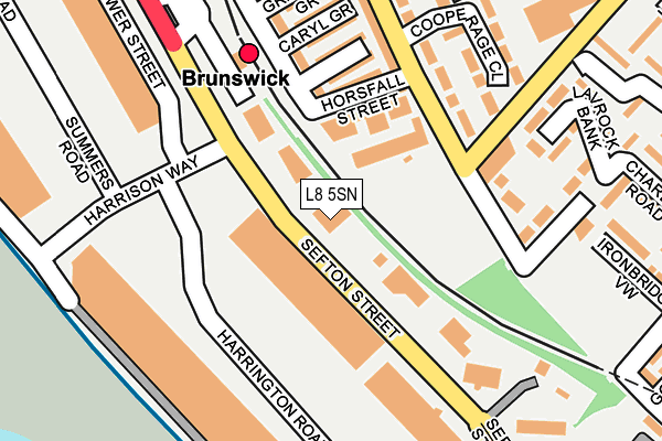 L8 5SN map - OS OpenMap – Local (Ordnance Survey) L8 5SN map - OS OpenMap – Local (Ordnance Survey)