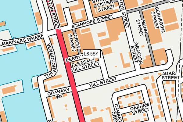 L8 5SY map - OS OpenMap – Local (Ordnance Survey) L8 5SY map - OS OpenMap – Local (Ordnance Survey)