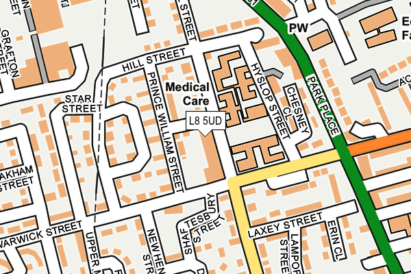 L8 5UD map - OS OpenMap – Local (Ordnance Survey) L8 5UD map - OS OpenMap – Local (Ordnance Survey)
