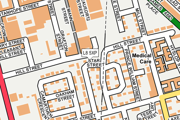 L8 5XP map - OS OpenMap – Local (Ordnance Survey) L8 5XP map - OS OpenMap – Local (Ordnance Survey)