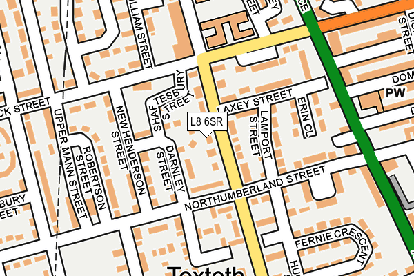 L8 6SR map - OS OpenMap – Local (Ordnance Survey) L8 6SR map - OS OpenMap – Local (Ordnance Survey)