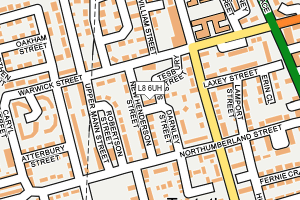 L8 6UH map - OS OpenMap – Local (Ordnance Survey) L8 6UH map - OS OpenMap – Local (Ordnance Survey)