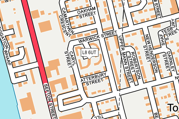 L8 6UT map - OS OpenMap – Local (Ordnance Survey) L8 6UT map - OS OpenMap – Local (Ordnance Survey)