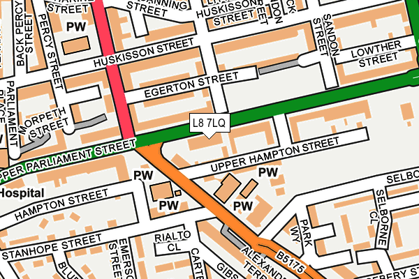 L8 7LQ map - OS OpenMap – Local (Ordnance Survey) L8 7LQ map - OS OpenMap – Local (Ordnance Survey)