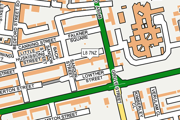 L8 7NZ map - OS OpenMap – Local (Ordnance Survey) L8 7NZ map - OS OpenMap – Local (Ordnance Survey)