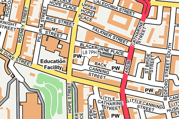 L8 7PH map - OS OpenMap – Local (Ordnance Survey) L8 7PH map - OS OpenMap – Local (Ordnance Survey)