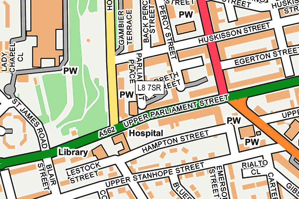 L8 7SR map - OS OpenMap – Local (Ordnance Survey) L8 7SR map - OS OpenMap – Local (Ordnance Survey)