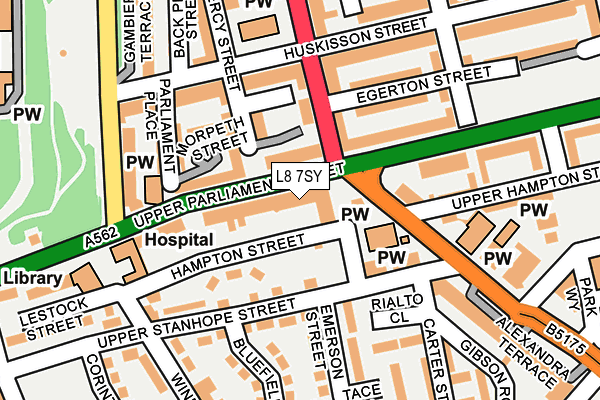 L8 7SY map - OS OpenMap – Local (Ordnance Survey) L8 7SY map - OS OpenMap – Local (Ordnance Survey)