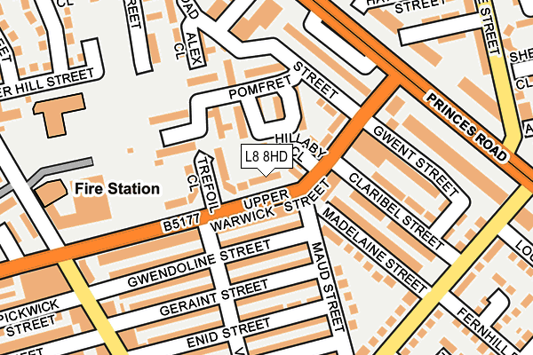 L8 8HD map - OS OpenMap – Local (Ordnance Survey) L8 8HD map - OS OpenMap – Local (Ordnance Survey)