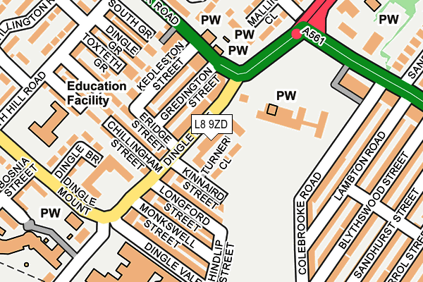 L8 9ZD map - OS OpenMap – Local (Ordnance Survey) L8 9ZD map - OS OpenMap – Local (Ordnance Survey)