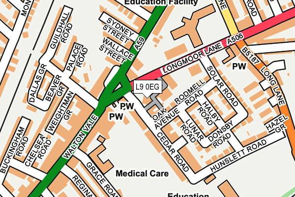 L9 0EG map - OS OpenMap – Local (Ordnance Survey) L9 0EG map - OS OpenMap – Local (Ordnance Survey)
