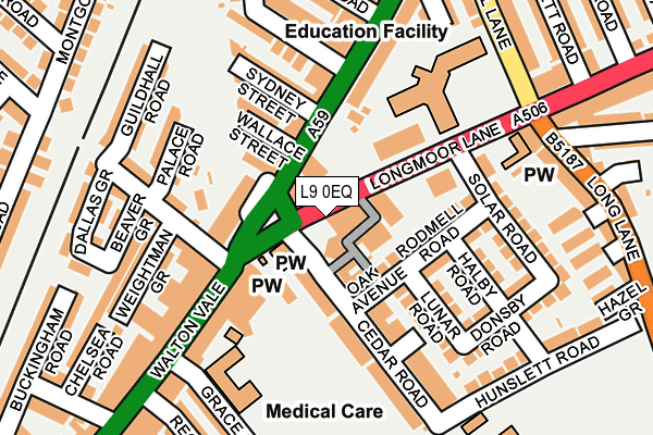 L9 0EQ map - OS OpenMap – Local (Ordnance Survey) L9 0EQ map - OS OpenMap – Local (Ordnance Survey)