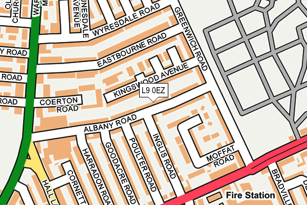 L9 0EZ map - OS OpenMap – Local (Ordnance Survey)