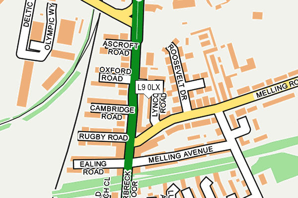 L9 0LX map - OS OpenMap – Local (Ordnance Survey) L9 0LX map - OS OpenMap – Local (Ordnance Survey)